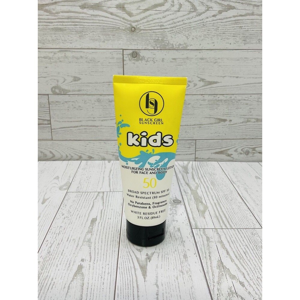 Black Girl Sunscreen Kids Face Body Lotion SPF 50 3 oz Water Resistant EXP6/2025